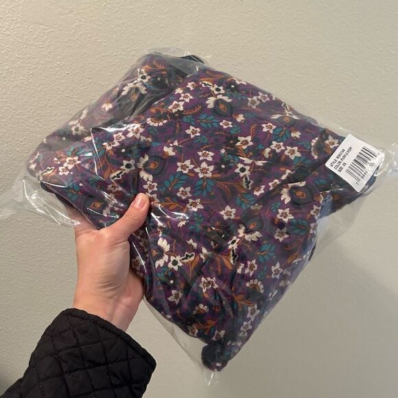 NWT XS Band Of The Free CORALINE PURPLE FLORAL CROSSOVER MINI DRESS - Picture 10 of 14